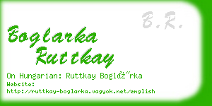 boglarka ruttkay business card